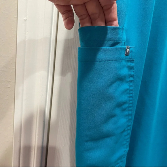FIGS Kade Cargo Scrub Pants Teal Sz XXL Scrubs Nursing - Picture 5 of 12